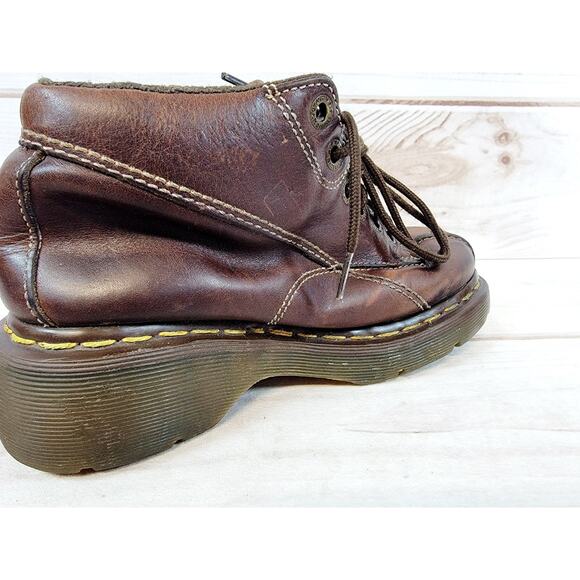 Vintage Dr. Martens 12281 Women's sz. 6 Chunky Daisy Flower Leather Boots Y2K - Picture 15 of 16